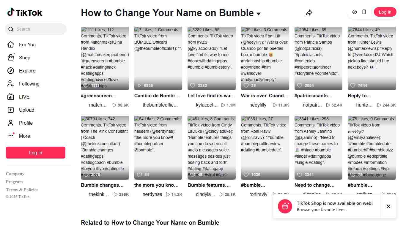 How to Change Your Name on Bumble TikTok